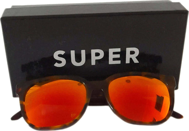 Occhiali Da Sole Uomo Super by Retrosuperfuture Montatura A Trama Tartarugata Marrone E Lenti Arancioni Occhiali Con Astuccio A Sacco Morbido E Panno Per Pulizia Moda/Uomo/Accessori/Occhiali e accessori/Occhiali da sole Ideart - Valdilana, Commerciovirtuoso.it