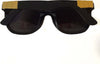 Occhiali Da Sole Uomo Super by Retrosuperfuture Montatura Nera Spessa Squadrata Con Inserti Metallici Color Oro Con Astuccio A Sacco Morbido E Panno Per Pulizia Moda/Uomo/Accessori/Occhiali e accessori/Occhiali da sole Ideart - Valdilana, Commerciovirtuoso.it