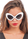 Occhiali Da Travestimento Anni '50 Bianchi Occhiali a Farfalla da sole Casa e cucina/Hobby creativi/Articoli per feste e compleanni/Cappellini maschere e accessori/Occhiali Kondorama - Martinsicuro, Commerciovirtuoso.it