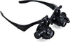 OCCHIALI LENTE INGRANDIMENTO 25 X DI PRECISIONE OCULARI 4 LENTI LUCI LED 9892G  Trade Shop italia - Napoli, Commerciovirtuoso.it