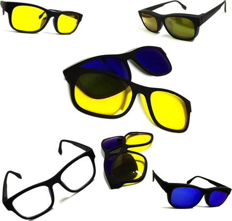 OCCHIALI MAGIC VISION 3IN1 INTERCAMBIABILI 3LENTI TRASPARENTE AMBRA BLU CALAMITA Salute e cura della persona/Cura della vista/Occhiali da lettura Trade Shop italia - Napoli, Commerciovirtuoso.it