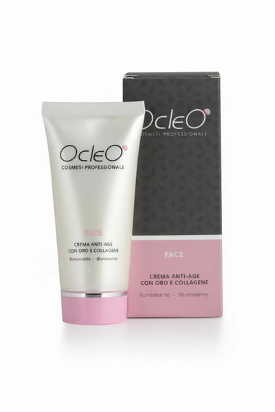 Ocleo Crema Anti Age Con Oro E Collagene Ocleò 50 Ml Rinnovante Illuminante Bellezza/Cura della pelle/Viso/Idratanti/Trattamenti giorno/Creme MondoCapelli - Barcellona Pozzo di Gotto, Commerciovirtuoso.it