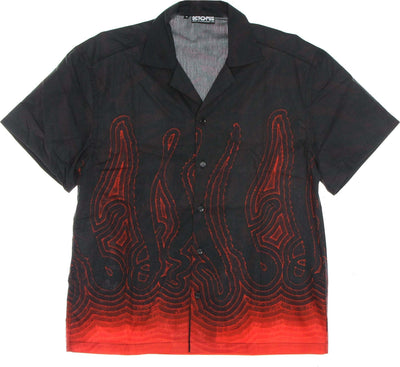 OCTOPUS-Camicia-Manica-Corta-Uomo-Abyss-Shirt-Black-da-uomo