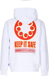 OCTOPUS-Felpa-Cappuccio-Uomo-Blaster-Hoodie-White-da-uomo