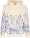 OCTOPUS-Felpa-Cappuccio-Uomo-Botanic-Hoodie-Cream-da-uomo