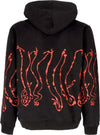 OCTOPUS-Felpa-Cappuccio-Uomo-Dripper-Hoodie-Black-da-uomo