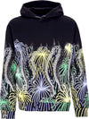 OCTOPUS-Felpa-Cappuccio-Uomo-Fireworks-Hoodie-Black-da-uomo