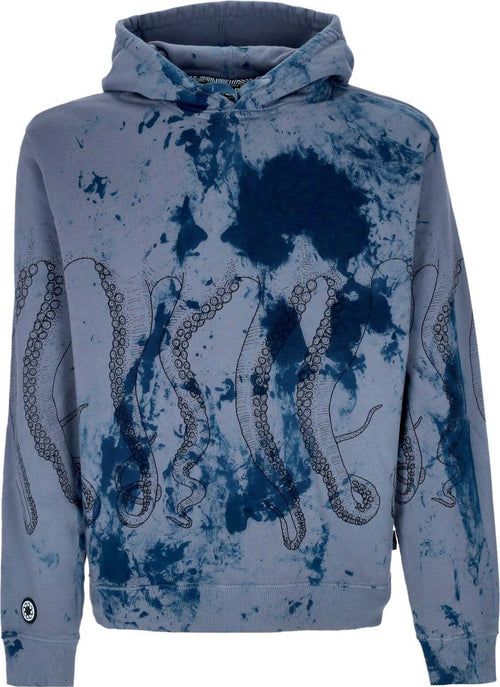 OCTOPUS-Felpa-Cappuccio-Uomo-Freak-Hoodie-X-Horror-Pack-Blue-da-uomo