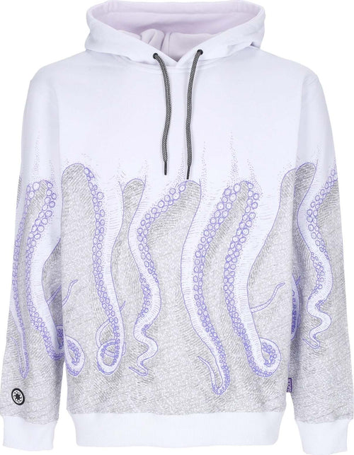 OCTOPUS-Felpa-Cappuccio-Uomo-Milan-Hoodie-White-da-uomo