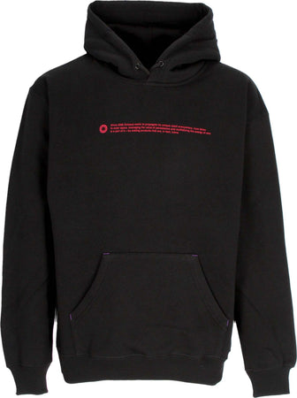 OCTOPUS-Felpa-Cappuccio-Uomo-Outline-Logo-Hoodie-Black-da-uomo