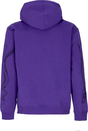 OCTOPUS-Felpa-Cappuccio-Uomo-Outline-Logo-Hoodie-Purple-da-uomo