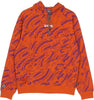 OCTOPUS-Felpa-Cappuccio-Uomo-Sci-fi-Hoodie-Orange-da-uomo