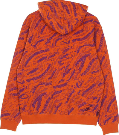 OCTOPUS-Felpa-Cappuccio-Uomo-Sci-fi-Hoodie-Orange-da-uomo