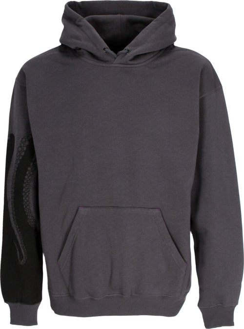 OCTOPUS-Felpa-Cappuccio-Uomo-Side-Hoodie-Asphalt-da-uomo