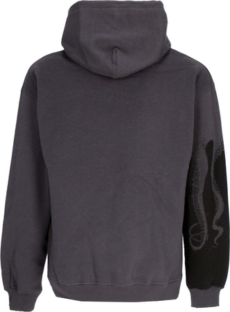 OCTOPUS-Felpa-Cappuccio-Uomo-Side-Hoodie-Asphalt-da-uomo