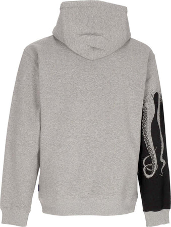 OCTOPUS-Felpa-Cappuccio-Uomo-Side-Hoodie-Light-Grey-da-uomo