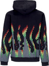 OCTOPUS-Felpa-Cappuccio-Uomo-Sound-Wave-Hoodie-Black-da-uomo