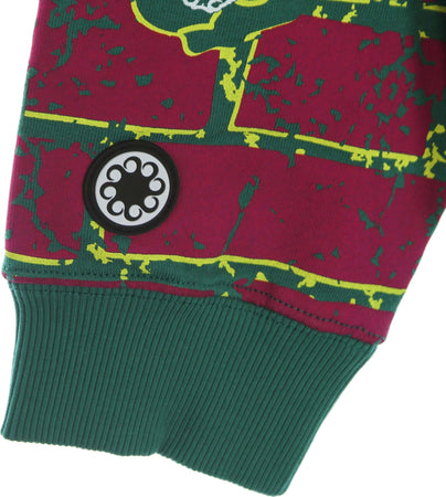 OCTOPUS-Felpa-Leggera-Cappuccio-Uomo-Bricks-Hoodie-Field-da-uomo