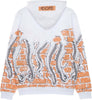 OCTOPUS-Felpa-Leggera-Cappuccio-Uomo-Bricks-Hoodie-White-da-uomo