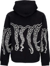 OCTOPUS-Felpa-Leggera-Cappuccio-Uomo-Chain-Hoodie-Black-da-uomo