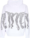 OCTOPUS-Felpa-Leggera-Cappuccio-Uomo-Chain-Hoodie-White-da-uomo