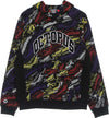 OCTOPUS-Felpa-Leggera-Cappuccio-Uomo-Deco-Hoodie-Black-da-uomo