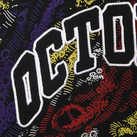OCTOPUS-Felpa-Leggera-Cappuccio-Uomo-Deco-Hoodie-Black-da-uomo
