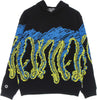 OCTOPUS-Felpa-Leggera-Cappuccio-Uomo-Draft-Hoodie-Black-da-uomo