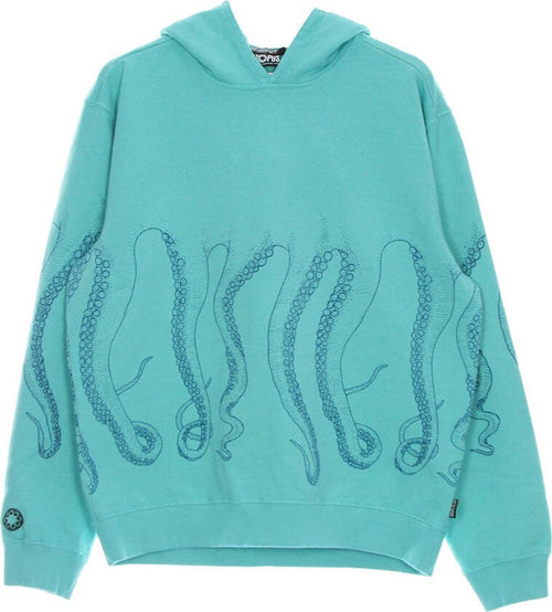 OCTOPUS-Felpa-Leggera-Cappuccio-Uomo-Dyed-Hoodie-Acquamarine-da-uomo