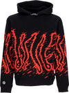 OCTOPUS-Felpa-Leggera-Cappuccio-Uomo-Fast-Hoodie-Black/red-da-uomo