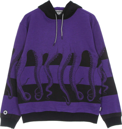 OCTOPUS-Felpa-Leggera-Cappuccio-Uomo-Fullback-Sh-Hoodie-Purple-da-uomo