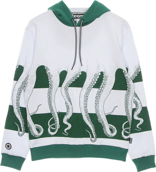 OCTOPUS-Felpa-Leggera-Cappuccio-Uomo-Fullback-Sh-Hoodie-White-da-uomo
