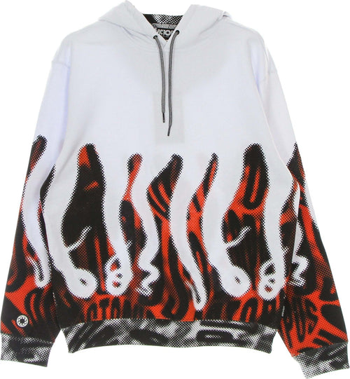 OCTOPUS-Felpa-Leggera-Cappuccio-Uomo-Halftone-Sh-Hoodie-White-da-uomo