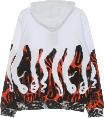 OCTOPUS-Felpa-Leggera-Cappuccio-Uomo-Halftone-Sh-Hoodie-White-da-uomo