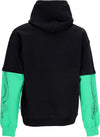 OCTOPUS-Felpa-Leggera-Cappuccio-Uomo-Logo-Overhoodie-Hoodie-Green/black-da-uomo