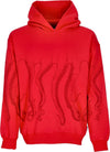 OCTOPUS-Felpa-Leggera-Cappuccio-Uomo-Outline-Hoodie-Red-da-uomo