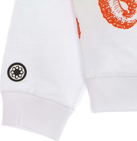 OCTOPUS-Felpa-Leggera-Cappuccio-Uomo-Outline-Hoodie-White-da-uomo