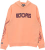 OCTOPUS-Felpa-Leggera-Cappuccio-Uomo-Outline-Logo-Hoodie-Peach-da-uomo