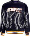 OCTOPUS-Felpa-Leggera-Girocollo-Uomo-Athletic-Crewneck-Black-da-uomo