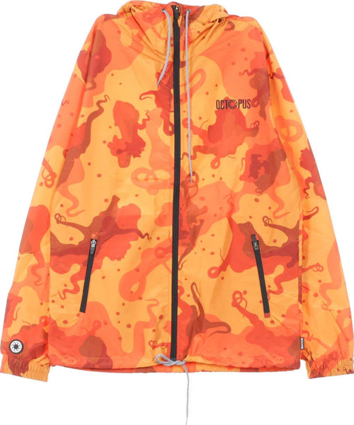 OCTOPUS-Giacca-a-Vento-Uomo-Camo-Windbreaker-Orange-da-uomo