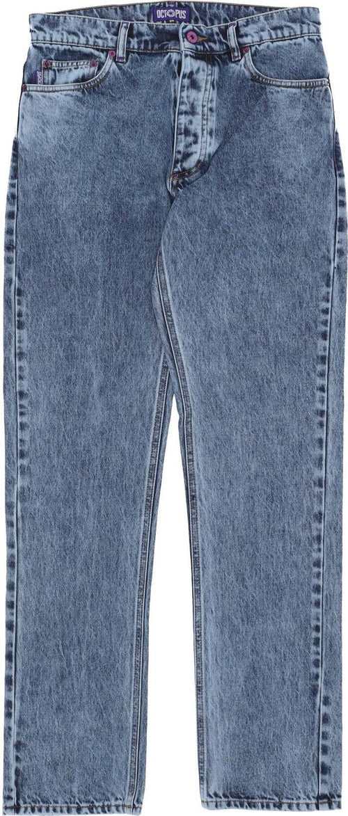 OCTOPUS-Jeans-Uomo-Pocket-Regular-Denim-Blue-Beach-da-uomo
