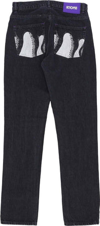 OCTOPUS-Jeans-Uomo-Pockets-Regular-Denim-Black-da-uomo