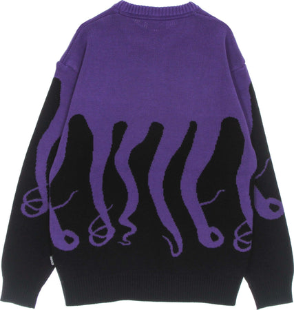 OCTOPUS-Maglione-Uomo-Original-Jumper-Black-da-uomo