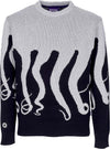 OCTOPUS-Maglione-Uomo-Original-Jumper-Grey-da-uomo