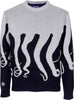 OCTOPUS-Maglione-Uomo-Original-Jumper-Grey-da-uomo