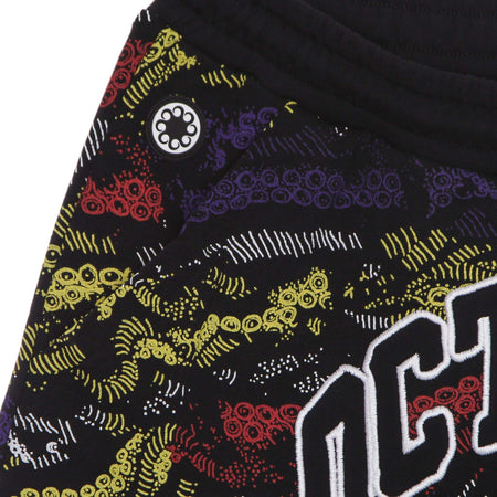 OCTOPUS-Pantalone-Corto-Tuta-Uomo-Deco-Sweatshort-Black-da-uomo