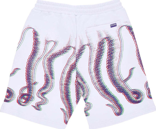 OCTOPUS-Pantalone-Corto-Tuta-Uomo-Fuzzy-Sweatshort-White-da-uomo