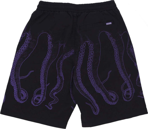 OCTOPUS-Pantalone-Corto-Uomo-Outline-Jogger-Short-Black/purple-da-uomo