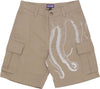 OCTOPUS-Pantalone-Corto-Uomo-Side-Cargo-Short-Beige-da-uomo