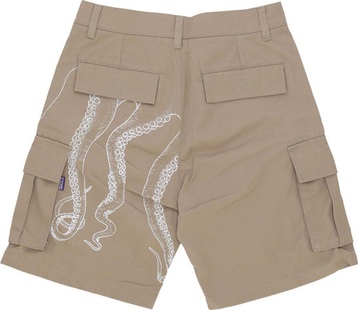 OCTOPUS-Pantalone-Corto-Uomo-Side-Cargo-Short-Beige-da-uomo